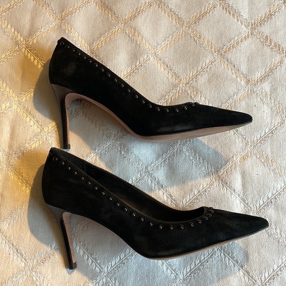 Coach Studded Pump, black suede, size 7, 8.5 - Picture 5 of 7